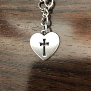 James Avery crosslet heart charm